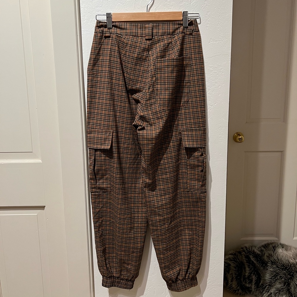 Plaid Cargo Pants